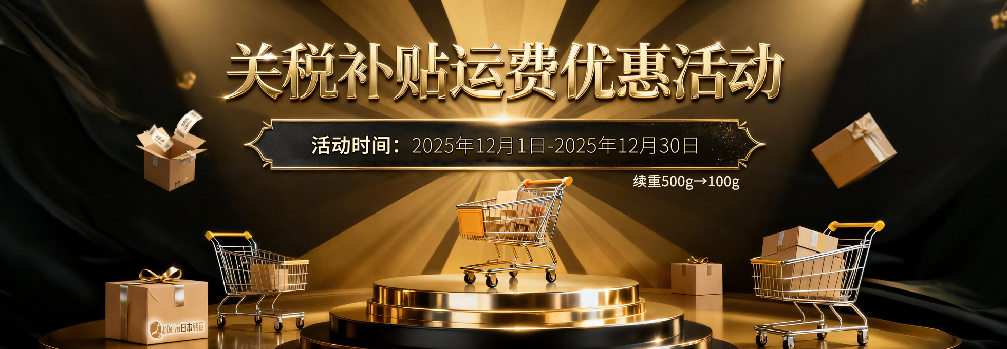 關稅補貼運費優惠活動